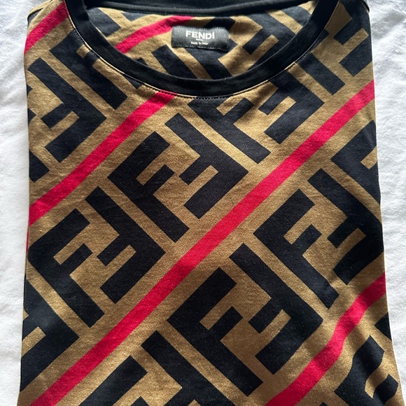 Fendi FF monogram printed t-shirt women XXS - Picture 6 of 9